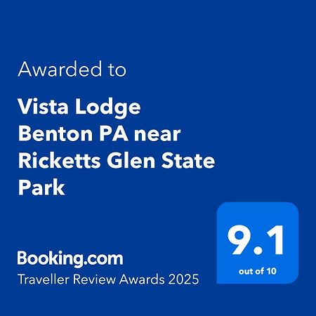 Vista Lodge Benton Pa Near Ricketts Glen State Park Eksteriør billede